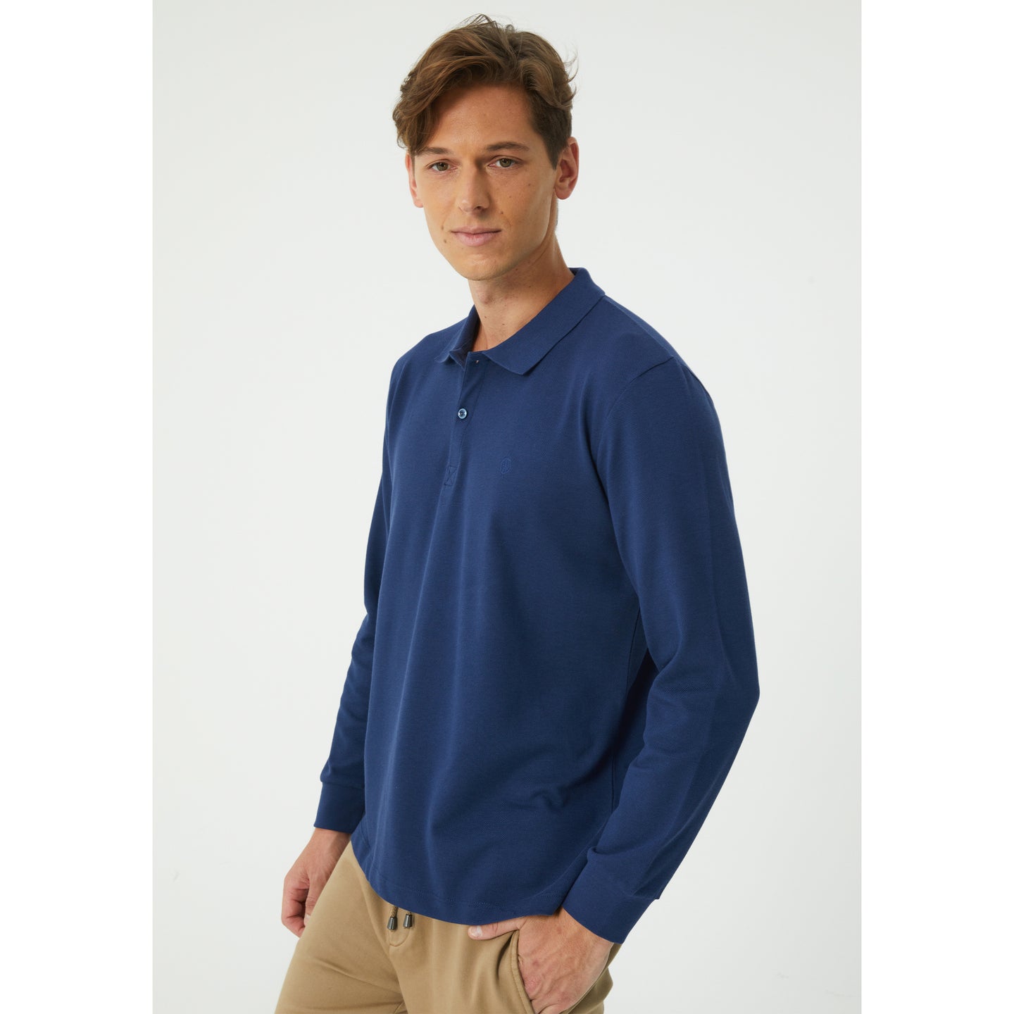 Indigo Polo Sweatshirt